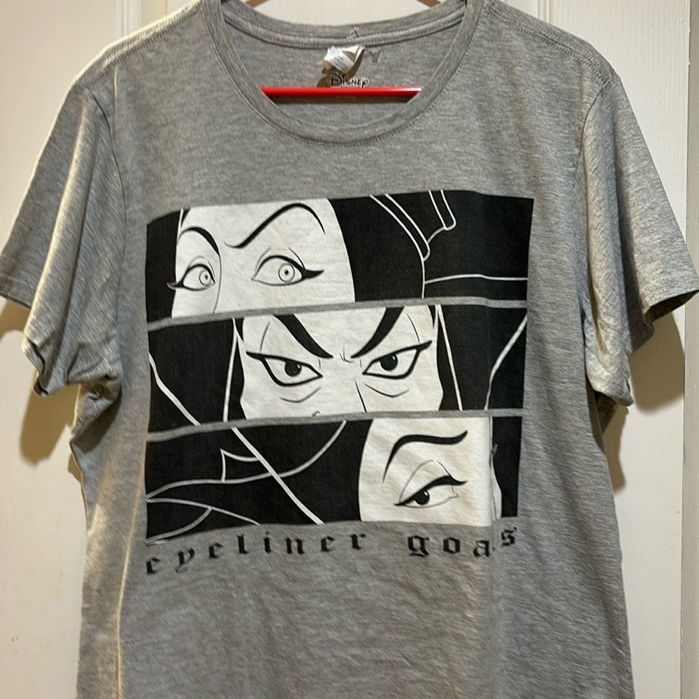 DISNEY XXL LADIES GREY SHORT SLEEVE COTTON TEE SHIRT